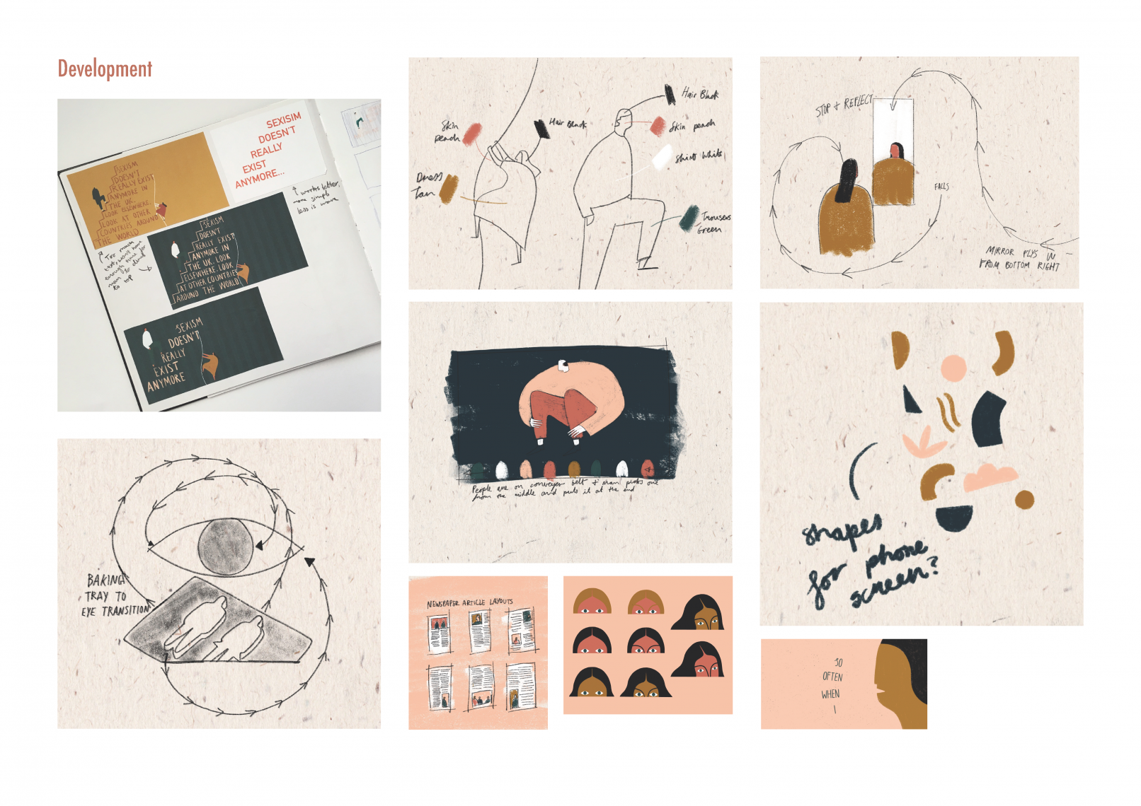The Shape of Sexism Mood Board by Leanne Dooley