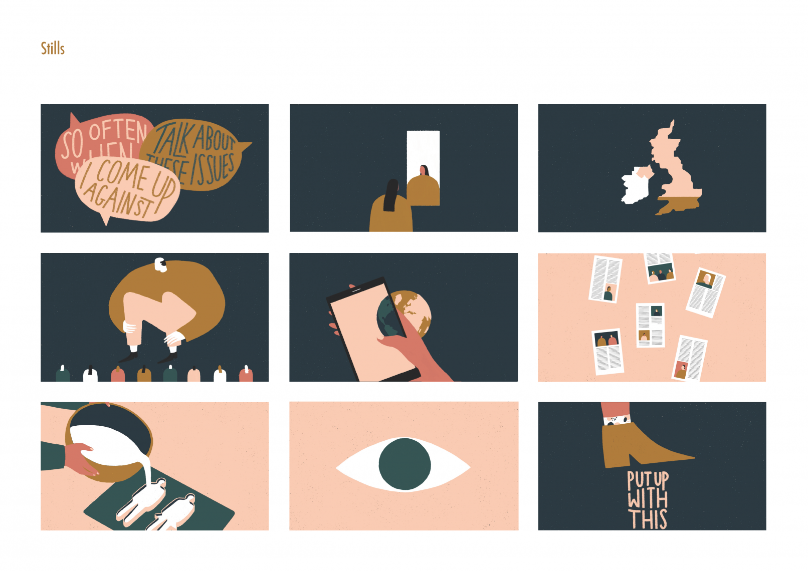 The Shape of Sexism Story Board by Leanne Dooley